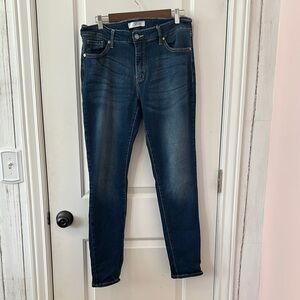 KanCan Blue Skinny Jeans with Tapered Ankle 15/31 dark wash